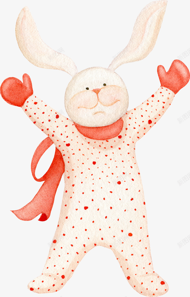 可爱的大兔子png免抠素材_新图网 https://ixintu.com png图形 png装饰 兔子 动物 卡通 手绘 装饰