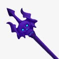 紫色手绘游戏手杖素材