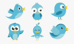 Twitter的鸟形素材