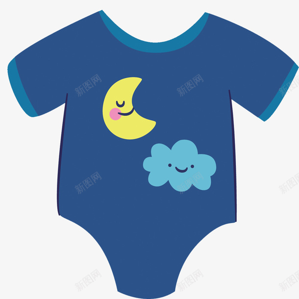 蓝色婴儿服png免抠素材_新图网 https://ixintu.com 婴儿素材 矢量素材 矢量蓝色 素材 蓝色矢量 蓝色素材