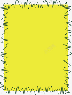 黄色黄色标识框淘宝矢量图素材