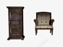 木柜木椅中国风素材