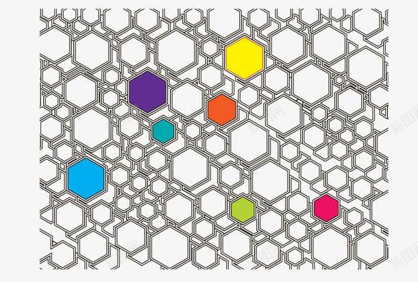 六边形矢量图ai免抠素材_新图网 https://ixintu.com 几何 几何素材 多边形 彩色素材 矢量图