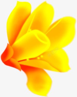 黄色花卉十字绣素材