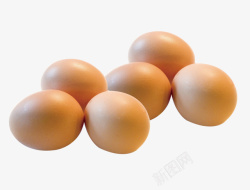 母鸡蛋六只鸡蛋高清图片