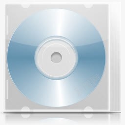 蓝色光碟装饰图标图标