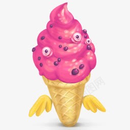 卡通卷筒冰淇淋圆角图标png_新图网 https://ixintu.com 冰淇淋 卡通 卷筒 图标 圆角