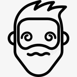 表达情感的人催眠的时髦图标高清图片