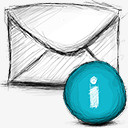 电子邮件信息手绘网页图标png_新图网 https://ixintu.com email info 信息 电子邮件