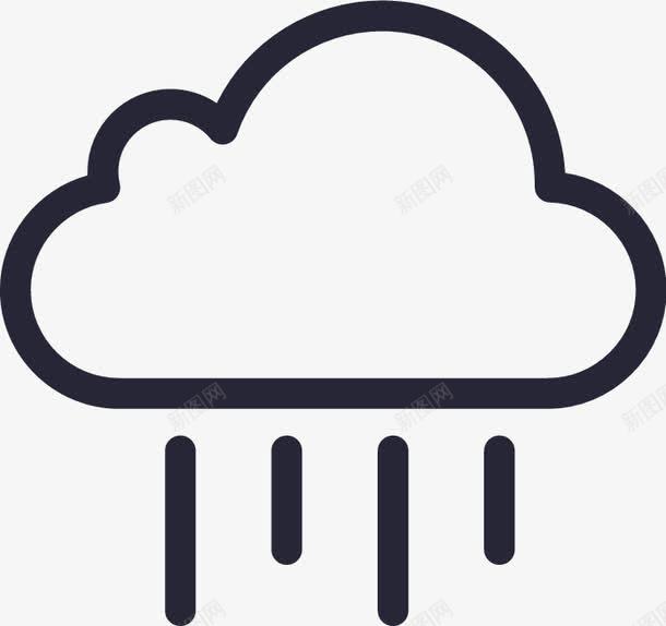 中雨矢量图图标eps_新图网 https://ixintu.com 中雨 矢量图