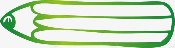 绿色线条铅笔png免抠素材_新图网 https://ixintu.com 卡通 手绘 文件 笔 线条 绿色 铅笔