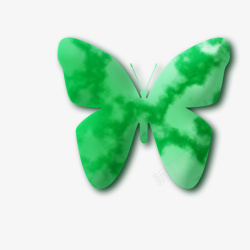 绿色的玉蝴蝶素材