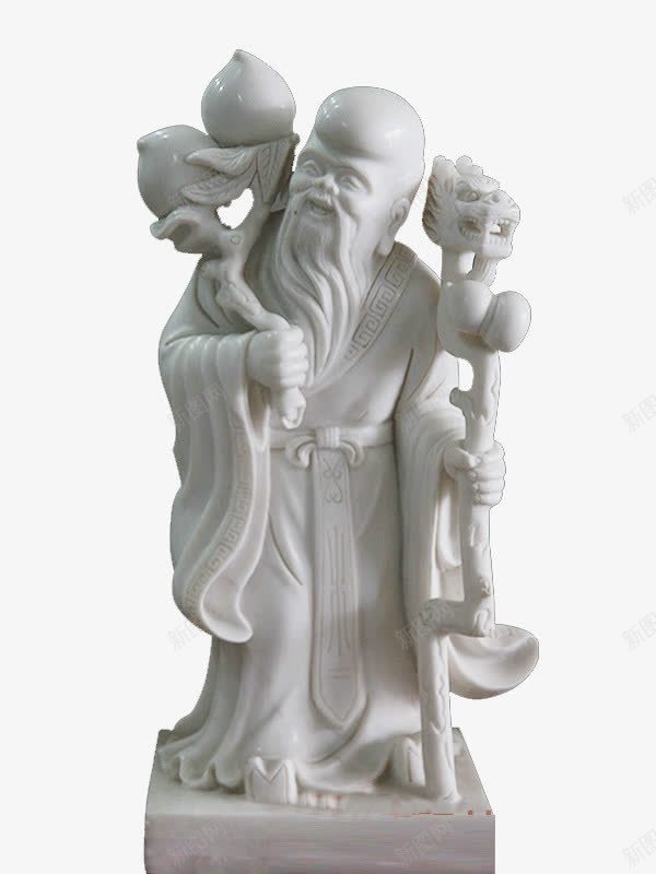寿星雕像png免抠素材_新图网 https://ixintu.com 寿星 寿星公 瓷器 雕像