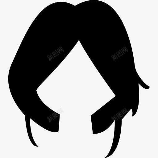 黑色的短发假发图标png_新图网 https://ixintu.com 假发 头发 头发的形状 形状 短头发 黑色的头发