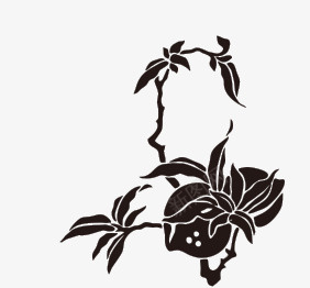 花图案图标png_新图网 https://ixintu.com 中国传统 花图案 黑色