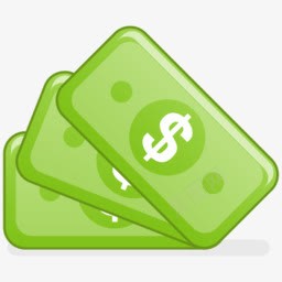 绿色美元钞票图标png_新图网 https://ixintu.com money 美元 钞票 钱