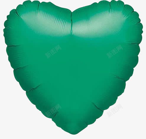 绿色心形气球png免抠素材_新图网 https://ixintu.com 实物 心形气球 气球 绿色气球