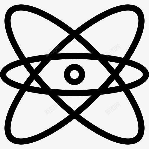 Atomic图标png_新图网 https://ixintu.com 原子 教育 核物理 电子 科学