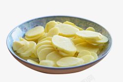 仞材黄色土豆片高清图片