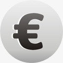 欧元货币标志lunagreyicons图标图标