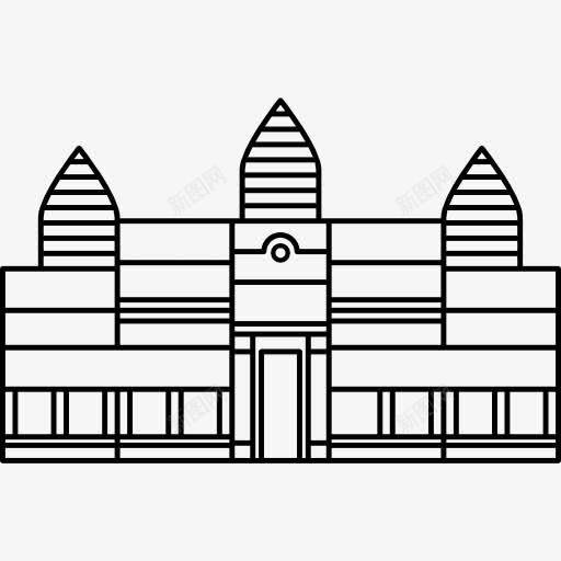 吴哥窟图标png_新图网 https://ixintu.com Camboya 古迹 寺 暹粒