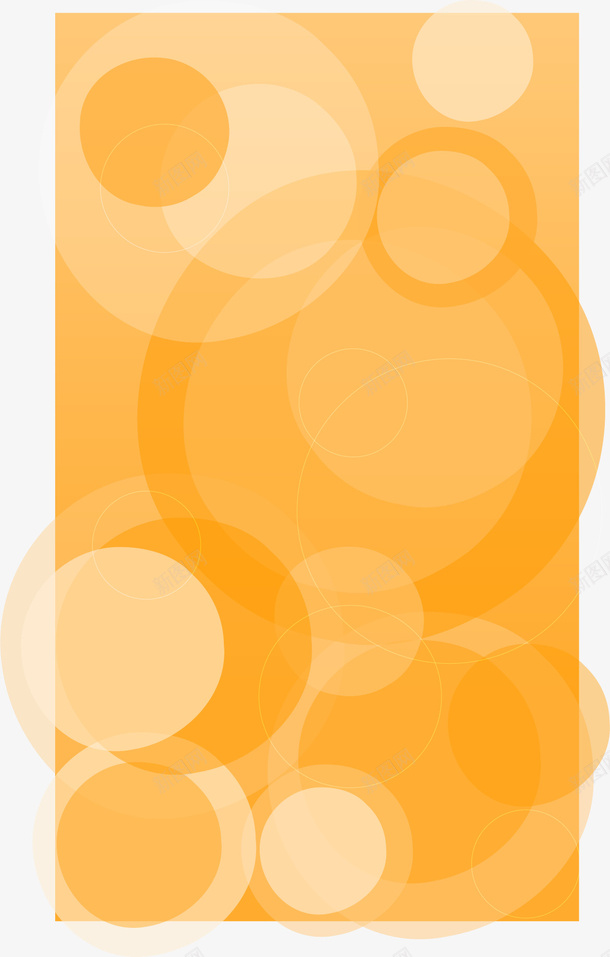橙色透明层叠图案矢量图ai免抠素材_新图网 https://ixintu.com 层叠图案 透明 矢量图