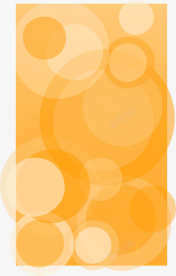 橙色透明层叠图案矢量图素材