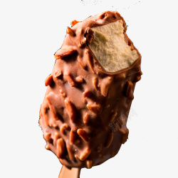 巧克力脆皮榛果脆皮冰激凌产品实物图高清图片