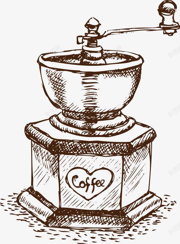 复古咖啡用品png免抠素材_新图网 https://ixintu.com 咖啡 复古 复古咖啡用品 手绘