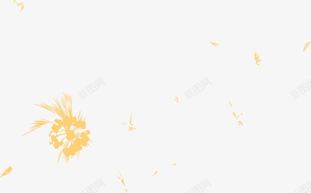 黄色卡通花朵手绘可爱png免抠素材_新图网 https://ixintu.com 卡通 可爱 花朵 黄色