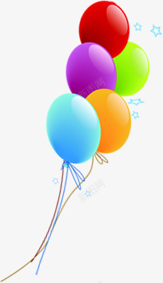 彩色的气球PSDpng免抠素材_新图网 https://ixintu.com psd 彩色 气球 素材 设计