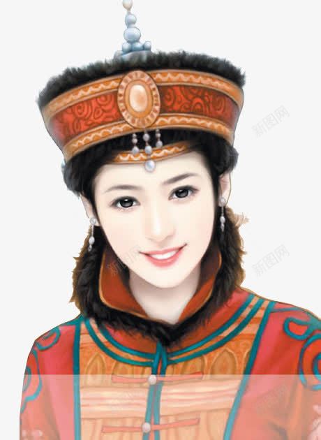 蒙古装女子png免抠素材_新图网 https://ixintu.com 图片 女子 蒙古