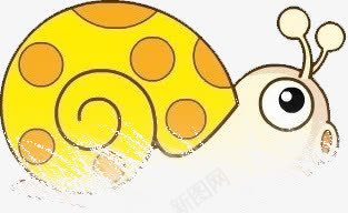 夏日卡通手绘蜗牛png免抠素材_新图网 https://ixintu.com 卡通 夏日 蜗牛