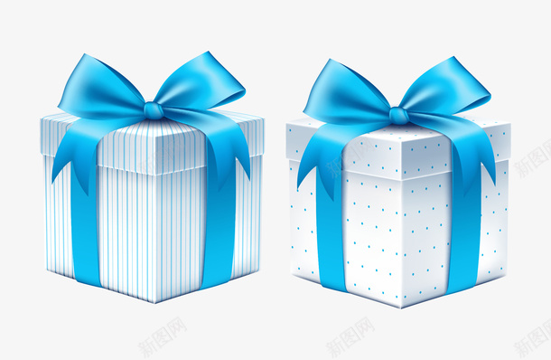 礼物盒蓝色矢量图eps免抠素材_新图网 https://ixintu.com 创意 礼物盒 蓝色 蝴蝶结 矢量图