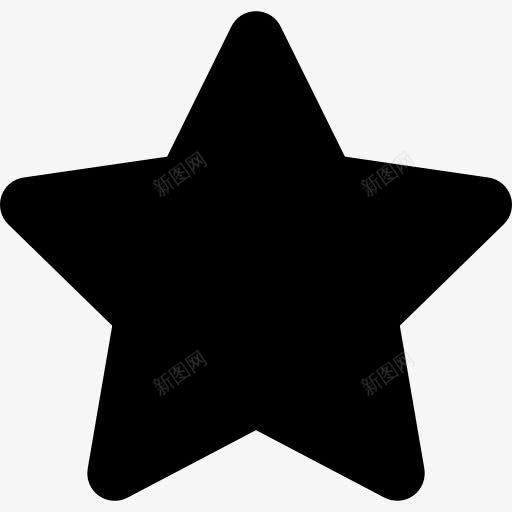 明星黑fivepointed形状图标png_新图网 https://ixintu.com fivepointed 形状 明星 最喜欢的 界面 符号 黑色