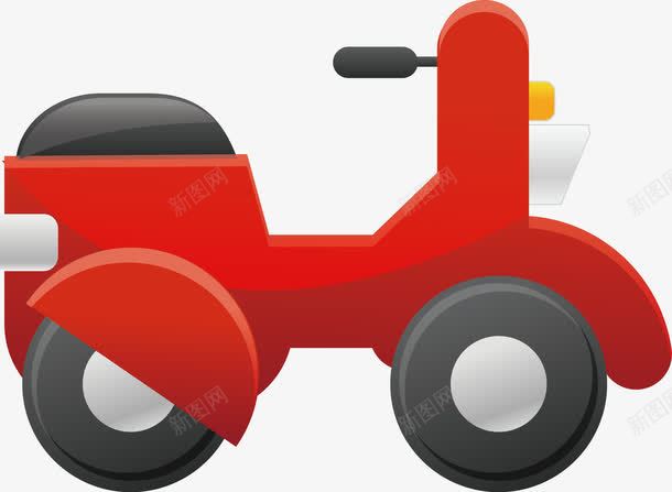 儿童用电动小汽车png免抠素材_新图网 https://ixintu.com 个性定制 儿童 定制 汽车 红色