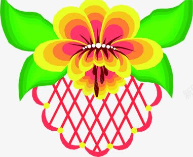 绿色卡通抽象花朵花纹png免抠素材_新图网 https://ixintu.com 卡通 抽象 绿色 花朵 花纹 设计