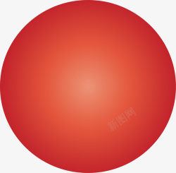 红色圆形矢量图素材