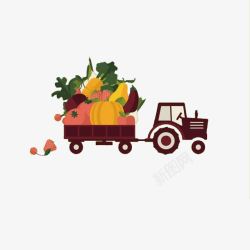 拉蔬菜的车子农车拉货车高清图片