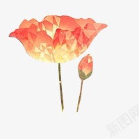 红色时尚花朵创意手绘png免抠素材_新图网 https://ixintu.com 创意 时尚 红色 花朵
