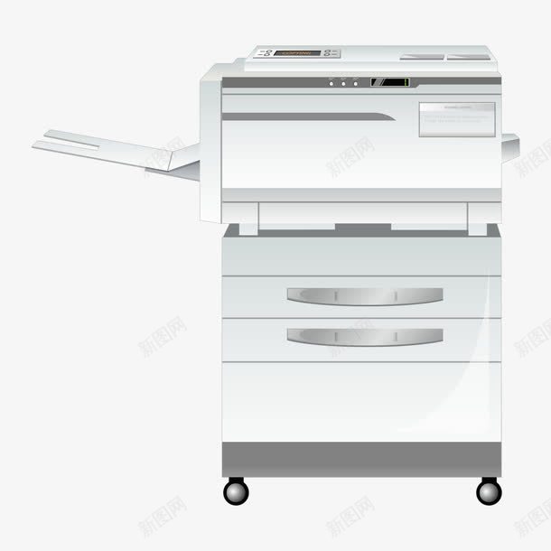 白色打印机png免抠素材_新图网 https://ixintu.com 打印 机器 白色 素材