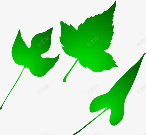 绿色的树叶漂浮png免抠素材_新图网 https://ixintu.com 树叶素材 矢量树叶 矢量素材 绿色树叶 绿色漂浮 绿色矢量 绿色素材