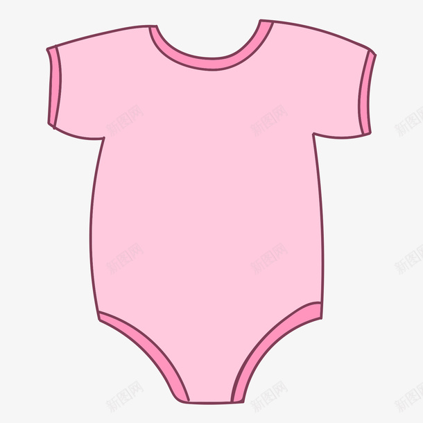 儿童衣服psd免抠素材_新图网 https://ixintu.com 儿童 手绘 粉色 红色