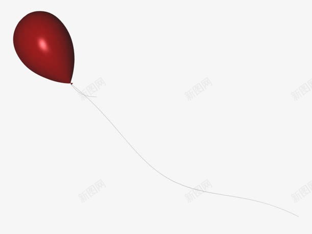 一只红色气球png免抠素材_新图网 https://ixintu.com 一只 气球 红色
