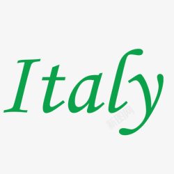 Italy艺术字素材