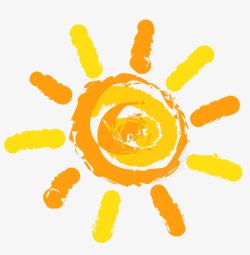 太阳黄色太阳卡通萌版太阳素材