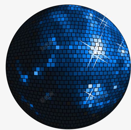 深蓝色发光球png免抠素材_新图网 https://ixintu.com 发光球 圆形球 手绘球 球 蓝色球