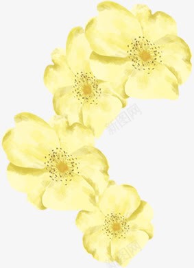 创意合成水彩黄色的花朵png免抠素材_新图网 https://ixintu.com 创意 合成 水彩 花朵 黄色