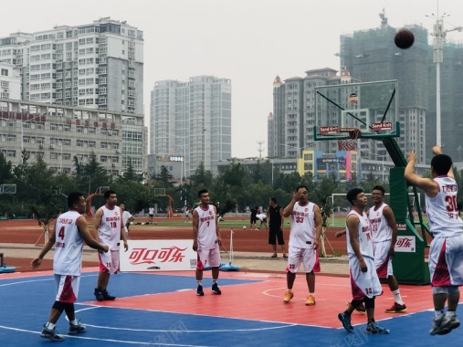 业余篮球赛在潍坊5背景