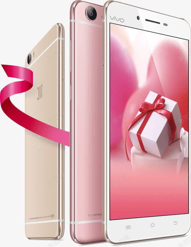 手机创意广告png免抠素材_新图网 https://ixintu.com 丝带 创意 可爱 广告 手机 粉色